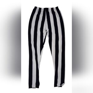 Striped Black and White Leggings